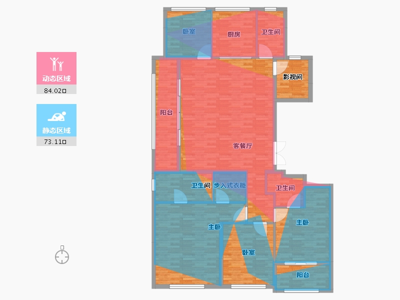 浙江省-杭州市-嘉映锦绣里-165.93-户型库-动静分区