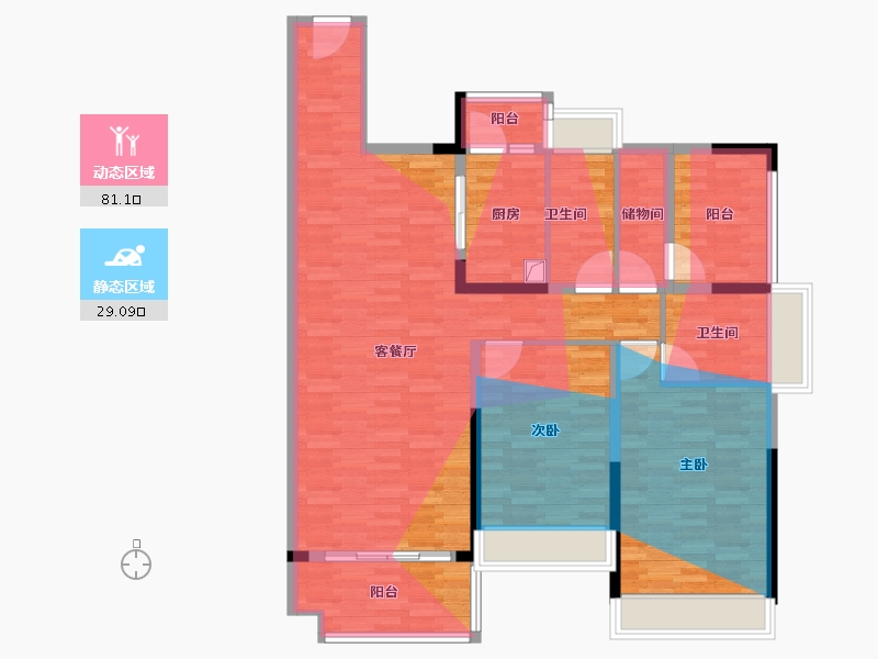 广东省-清远市-英德君临天下花园-116.39-户型库-动静分区