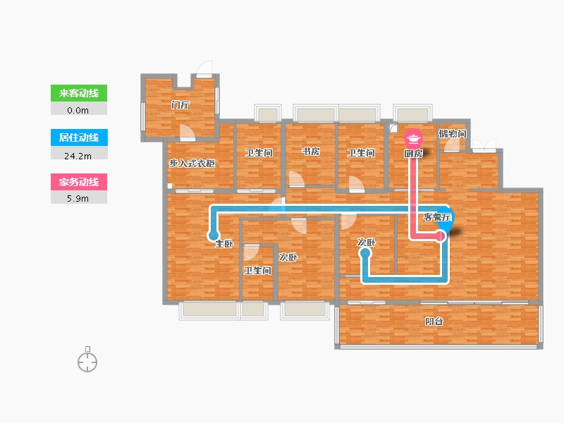 江苏省-南京市-中海·江南玖序-220.00-户型库-动静线