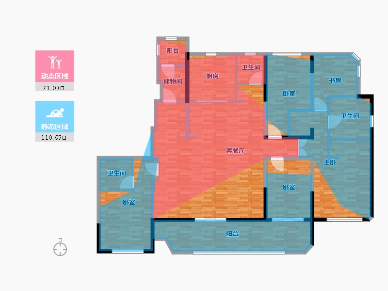 浙江省-宁波市-轨交缦岛-193.35-户型库-动静分区