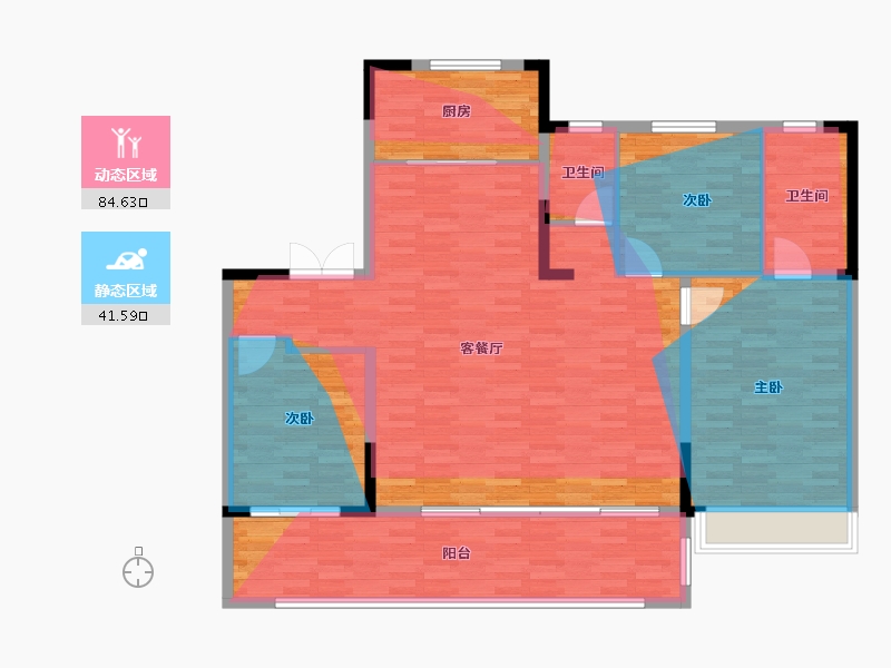 江苏省-连云港市-半岛铭筑-140.00-户型库-动静分区