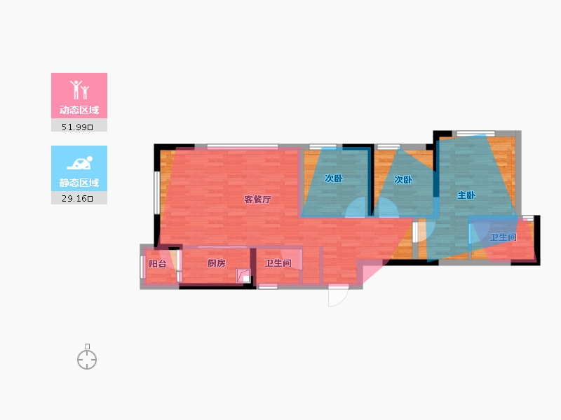 四川省-宜宾市-恒润领域-89.35-户型库-动静分区