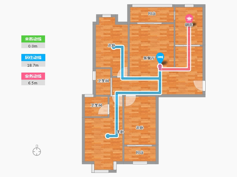 山东省-临沂市-开元阳光水岸-101.14-户型库-动静线