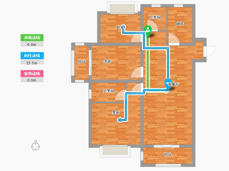 安徽省-宿州市-状元坊-97.60-户型库-动静线