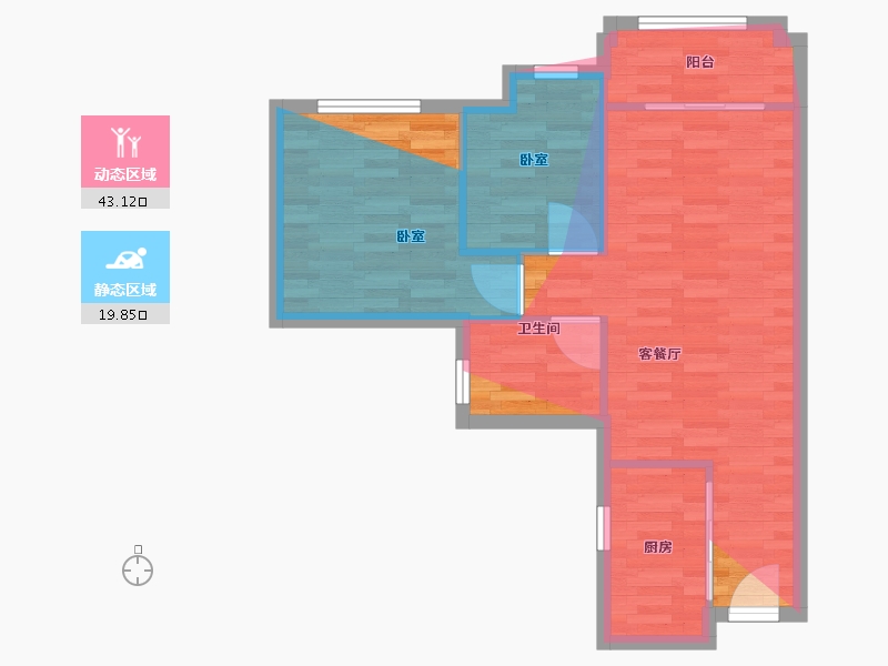 广东省-广州市-翡翠绿洲森林半岛-61.62-户型库-动静分区