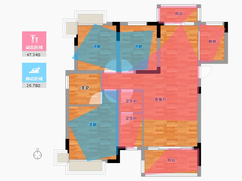 江西省-赣州市-理想嘉园-96.00-户型库-动静分区