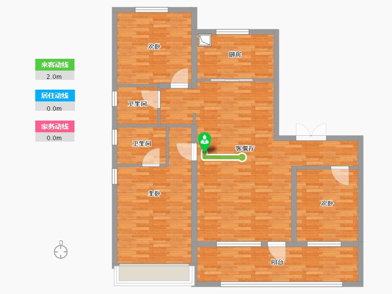 河北省-保定市-深圳园·和光书苑-111.20-户型库-动静线