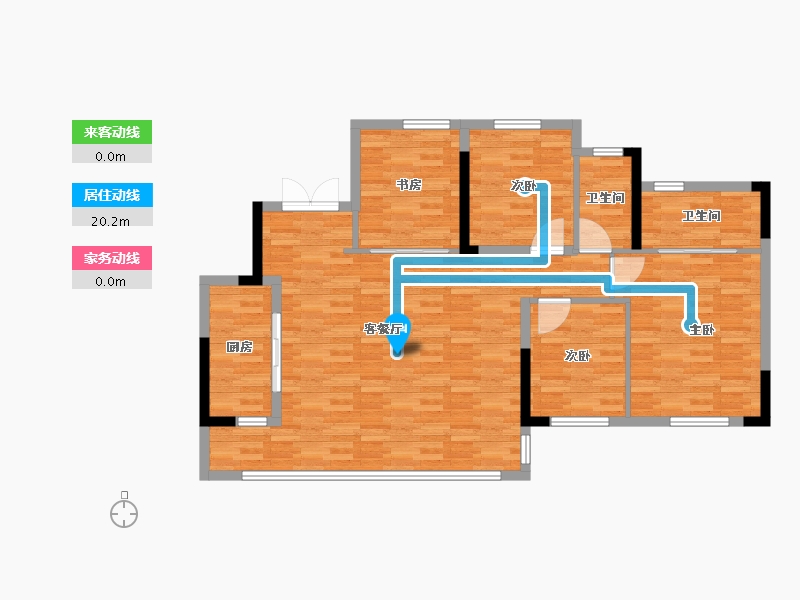 四川省-成都市-香投大悦城公园里-106.24-户型库-动静线