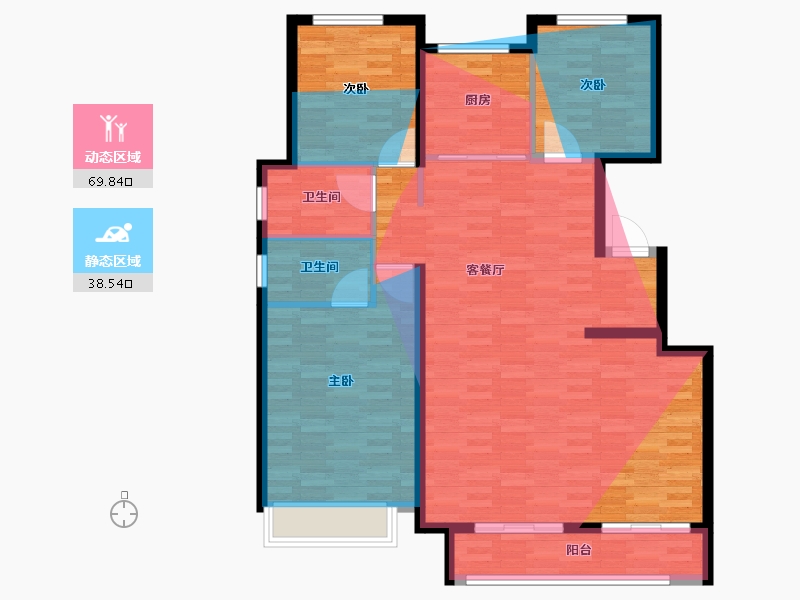 安徽省-黄山市-宏阳静园-113.09-户型库-动静分区