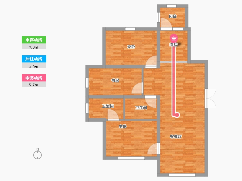 黑龙江省-哈尔滨市-金昌首府一期-84.68-户型库-动静线