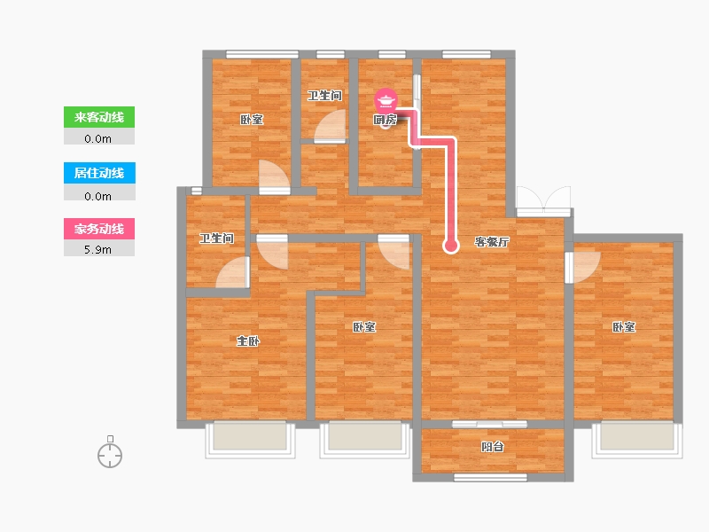 河北省-沧州市-新华府-143.20-户型库-动静线