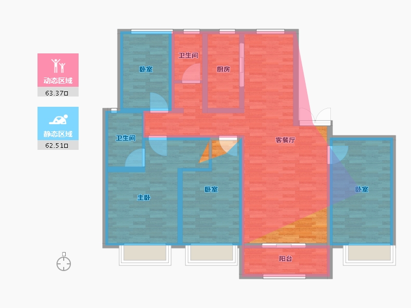 河北省-沧州市-新华府-143.20-户型库-动静分区