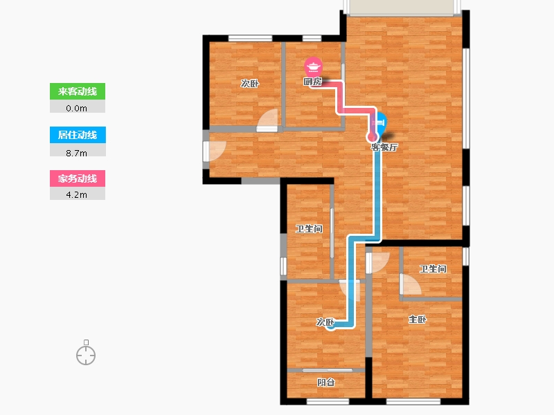 福建省-厦门市-海沧中心TOD璞瑞璞盛-104.80-户型库-动静线