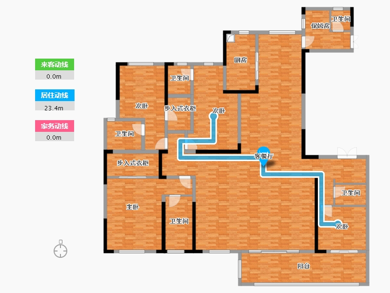 湖南省-长沙市-天城上和珺-287.33-户型库-动静线