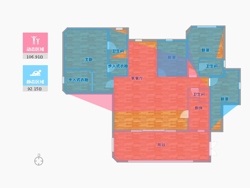 四川省-泸州市-润玺上院-190.55-户型库-动静分区