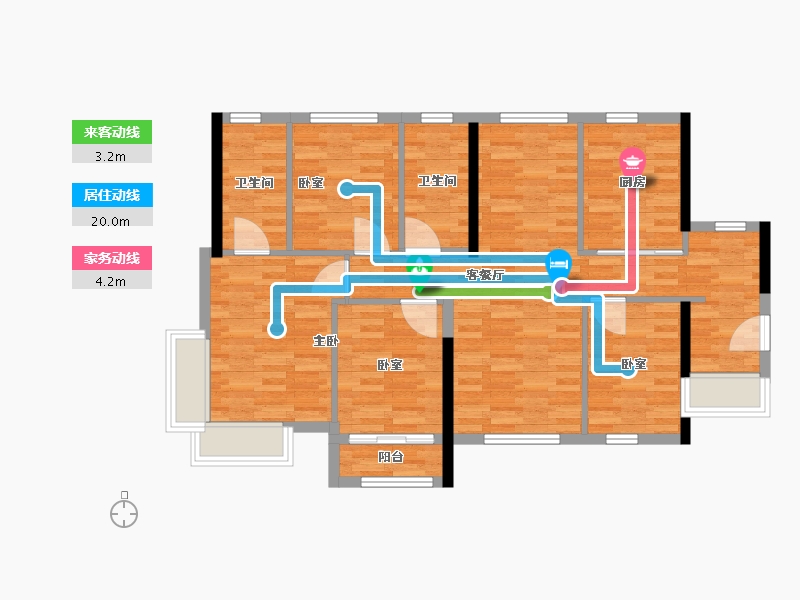 福建省-厦门市-联发嘉悦里-93.89-户型库-动静线