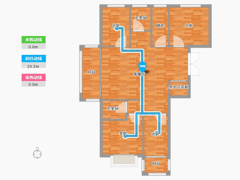 江苏省-连云港市-香堤国际天悦-102.91-户型库-动静线