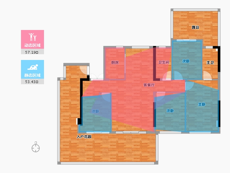 福建省-福州市-榕发麓里-110.60-户型库-动静分区