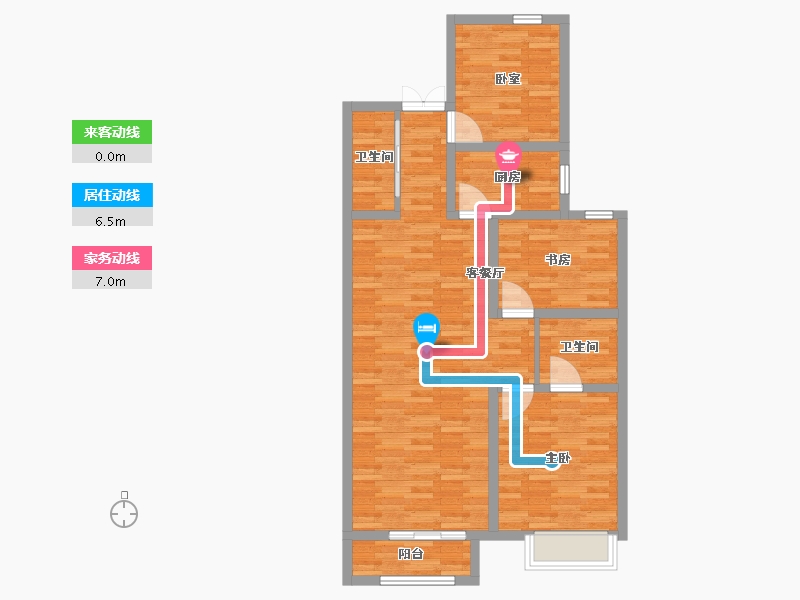 河北省-保定市-和美鑫苑二区-87.80-户型库-动静线