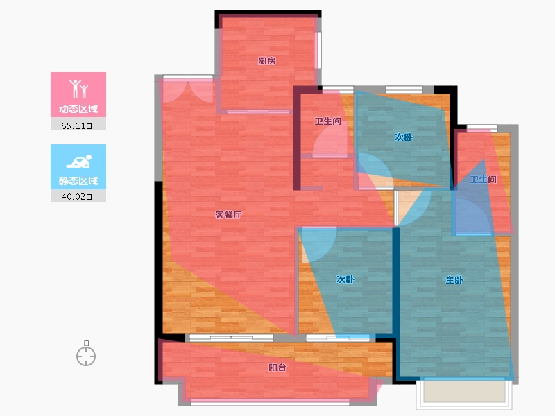 陕西省-安康市-博元城丨福园-114.40-户型库-动静分区