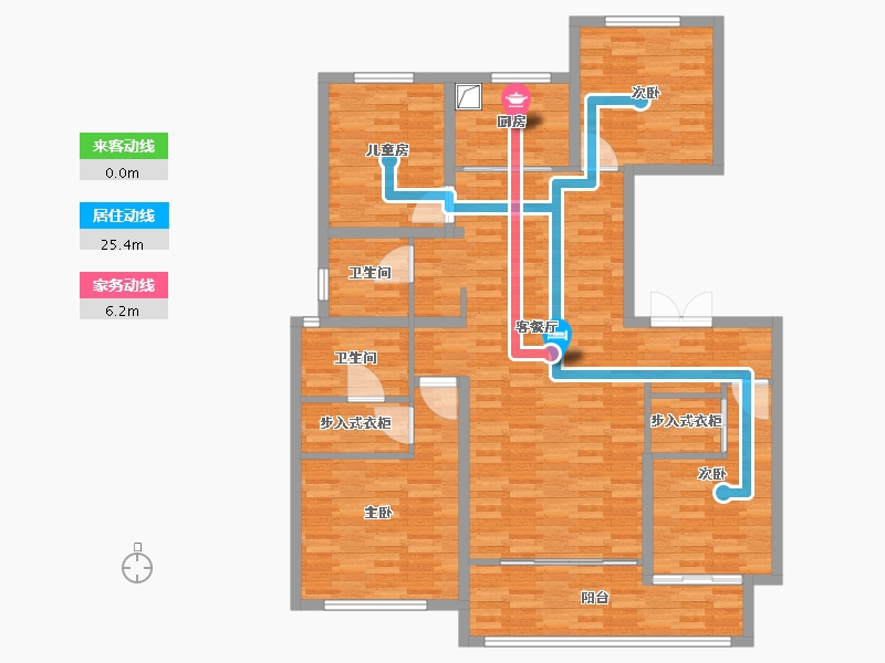 山东省-烟台市-银沙 万和府-122.40-户型库-动静线