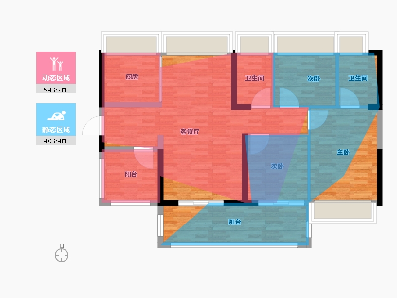 广东省-惠州市-方圆天俊-92.00-户型库-动静分区