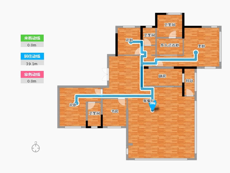 四川省-成都市-香投大悦城公园里-196.11-户型库-动静线