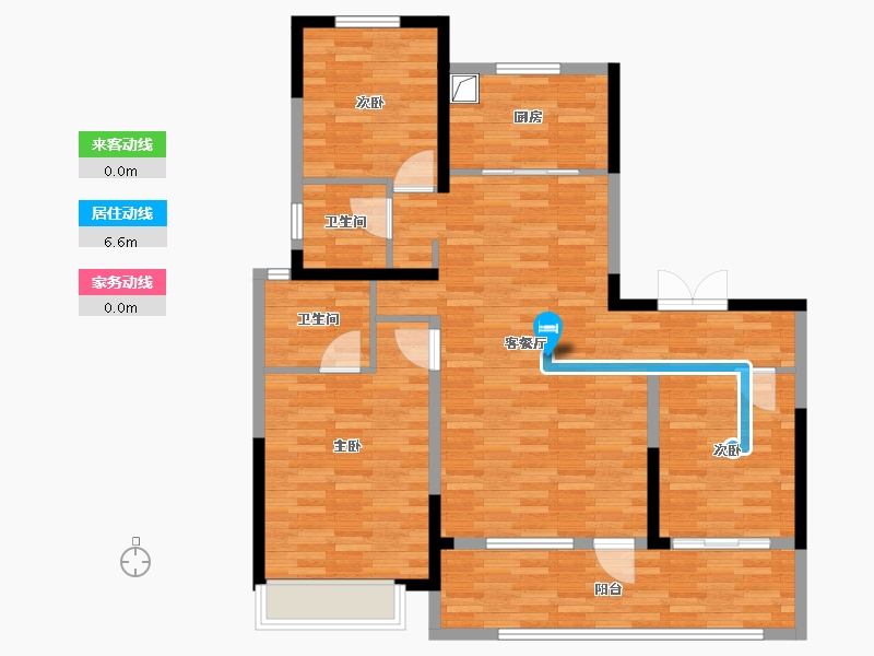 河北省-保定市-深圳园·和光书苑-109.04-户型库-动静线