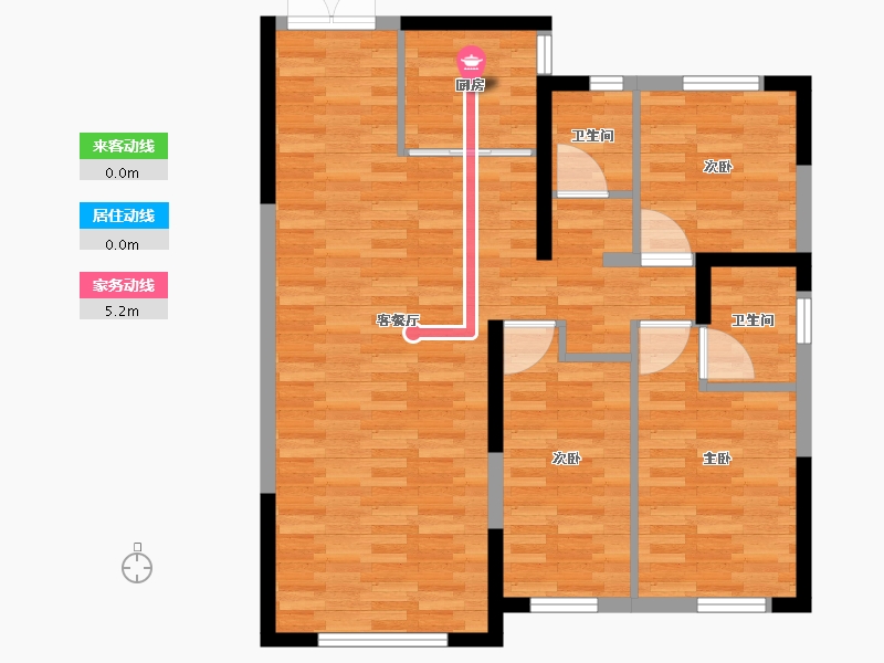 黑龙江省-黑河市-东海明珠-108.22-户型库-动静线