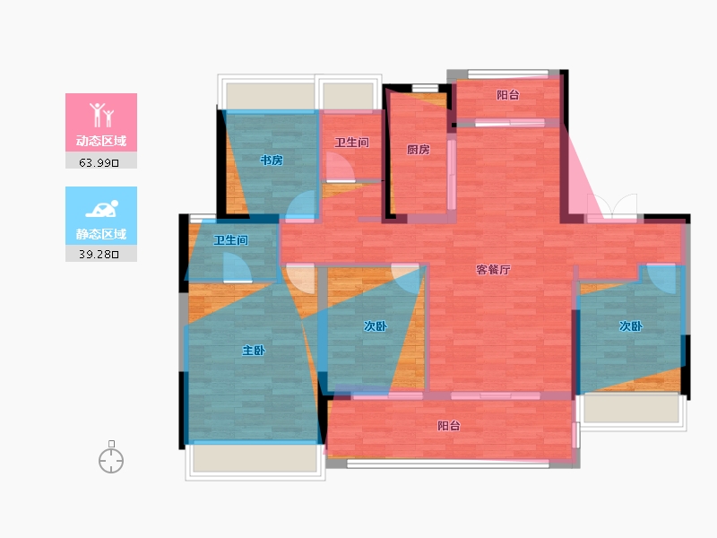 安徽省-阜阳市-建投·启悦-102.40-户型库-动静分区