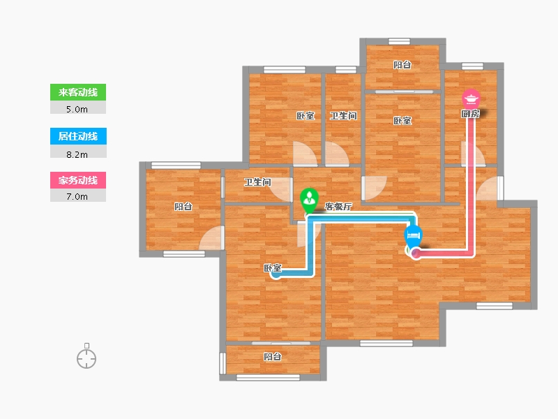 四川省-成都市-万科·双水岸-109.00-户型库-动静线