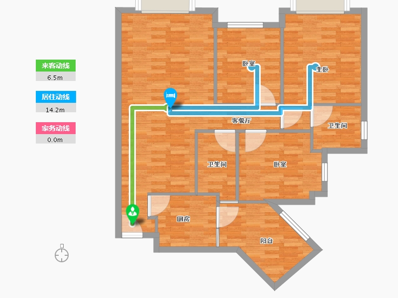 四川省-成都市-童子街庭苑-99.26-户型库-动静线