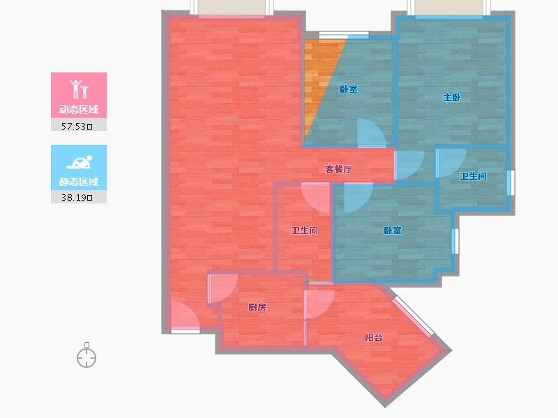 四川省-成都市-童子街庭苑-99.26-户型库-动静分区