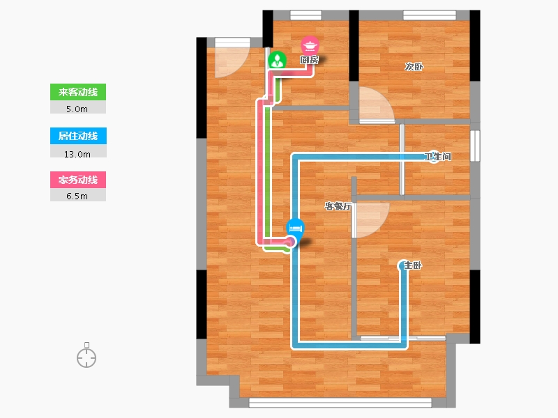 河南省-信阳市-美好未来社区-57.19-户型库-动静线