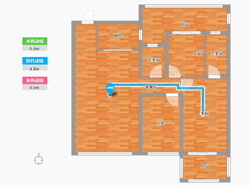 陕西省-西安市-中国铁建·轨交·秦风雅颂-115.08-户型库-动静线