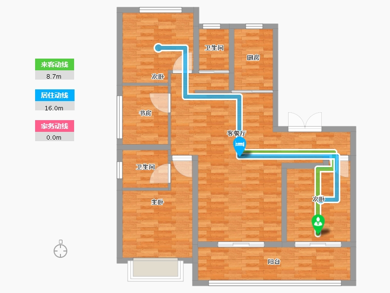 山西省-运城市-西建·天茂长郡-98.52-户型库-动静线