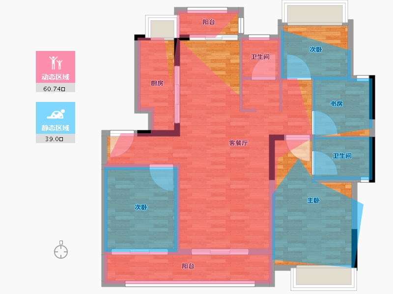 江西省-宜春市-东方郡望府-98.98-户型库-动静分区