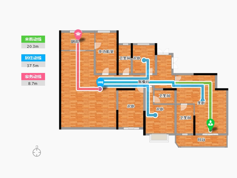 江苏省-盐城市-悦达悦珑湾·铂府-204.46-户型库-动静线