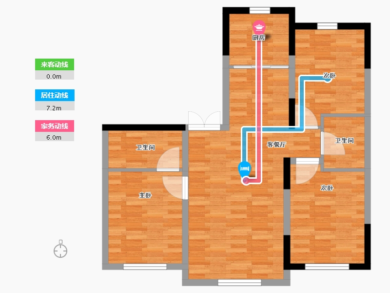 吉林省-四平市-珑玺-88.00-户型库-动静线