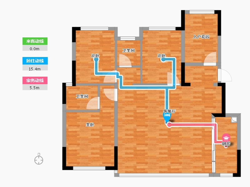 四川省-成都市-宇新华樾府-101.41-户型库-动静线