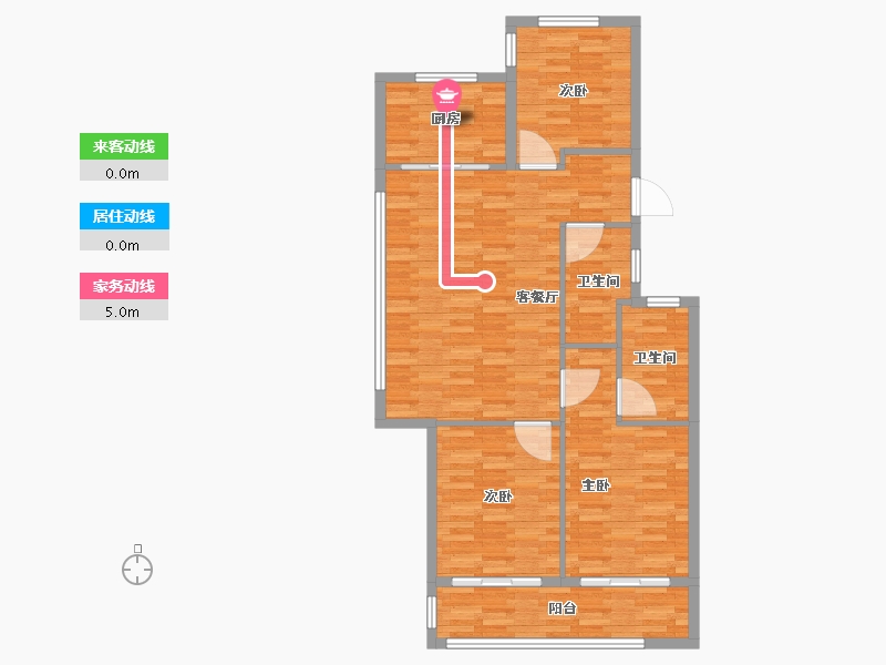 浙江省-宁波市-保利东方瑧悦-94.40-户型库-动静线