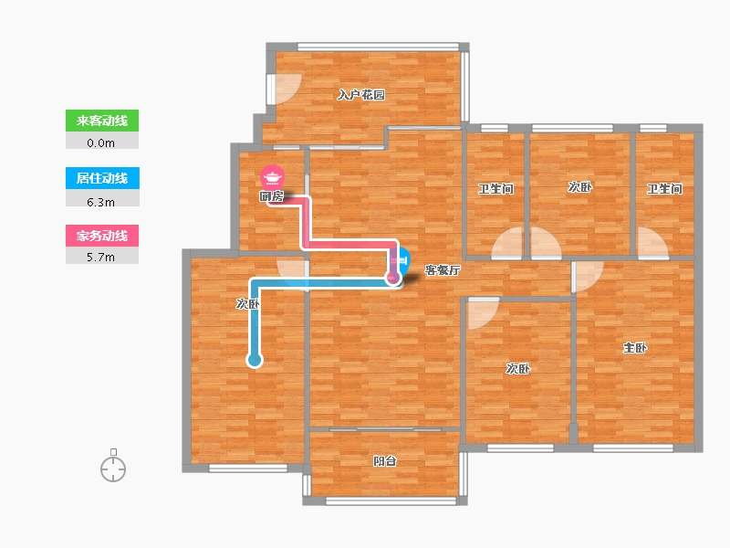 广东省-惠州市-星河丹堤(G区)-126.80-户型库-动静线