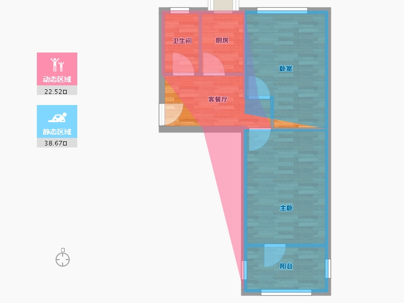 甘肃省-兰州市-甘肃省气象局家属院-49.10-户型库-动静分区