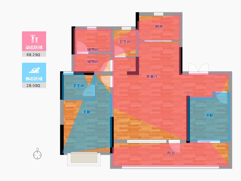 山东省-济宁市-瑞马星都会-103.20-户型库-动静分区