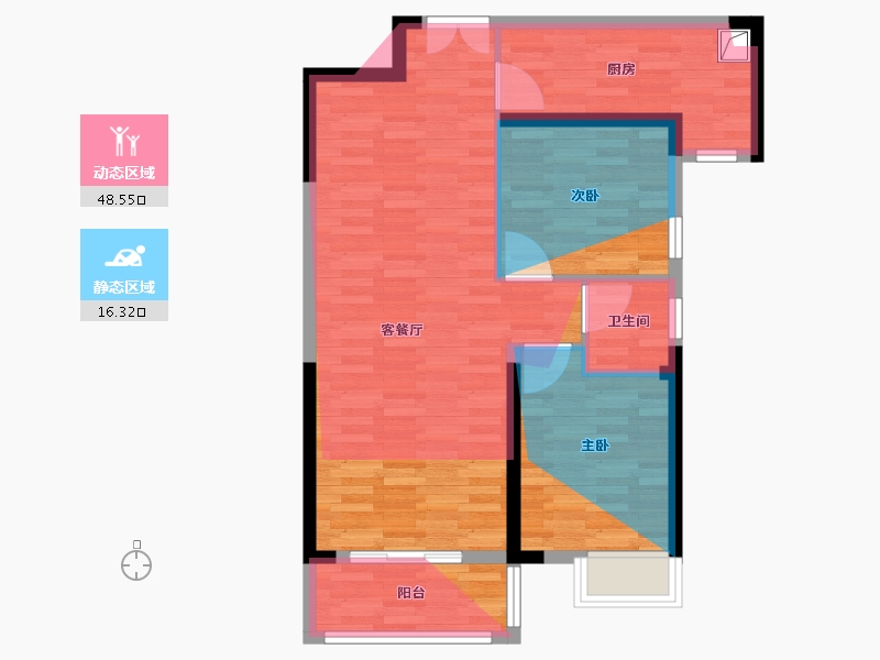 湖北省-宜昌市-CBD中央御府三期-78.50-户型库-动静分区