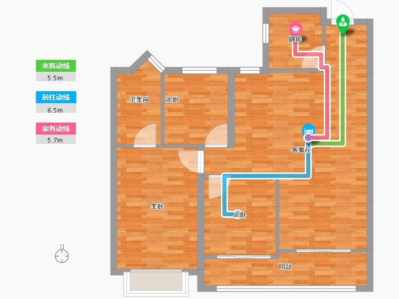 浙江省-丽水市-交投绿城·江上春风-83.11-户型库-动静线