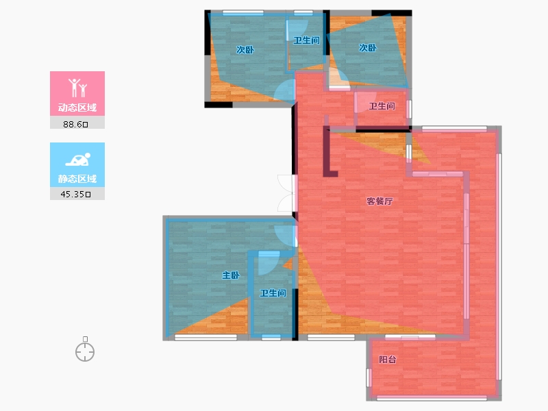 四川省-绵阳市-景茂誉玺-139.42-户型库-动静分区