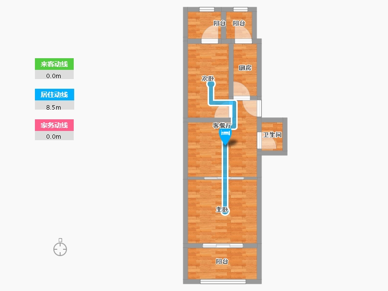 北京-北京市-农光里-43.27-户型库-动静线