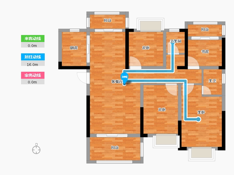 湖北省-随州市-御景天城住宅小区-109.94-户型库-动静线