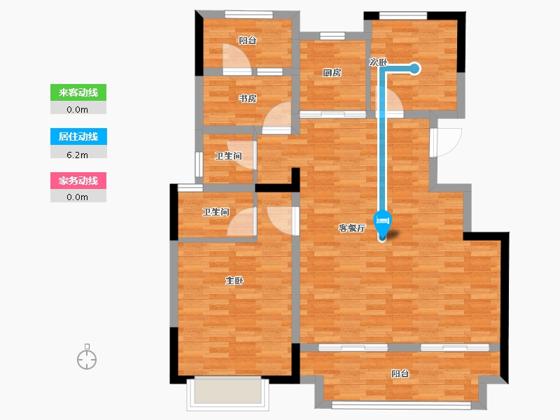 河南省-洛阳市-名湾望山岳-93.07-户型库-动静线